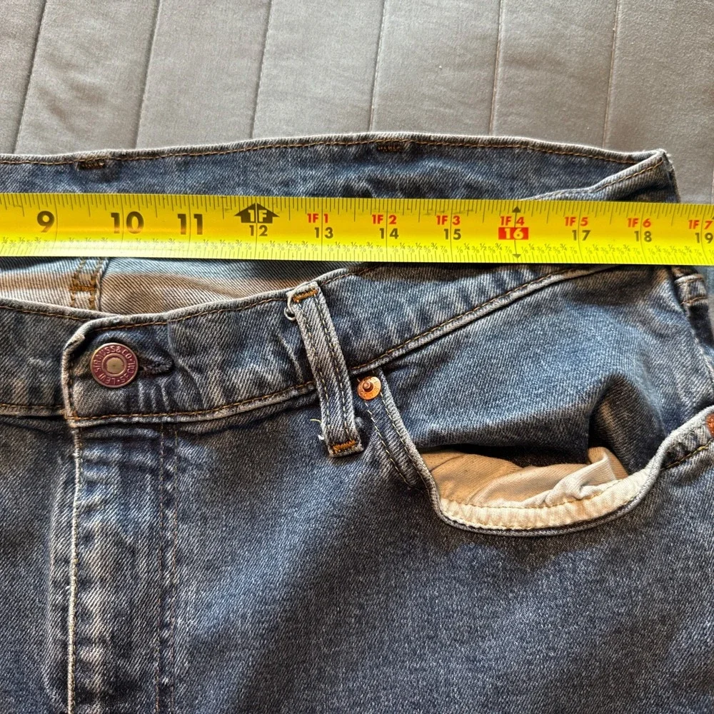 Levi's 514 Premium Big E Jeans Mens 40x 30 Straight Leg Medium Wash